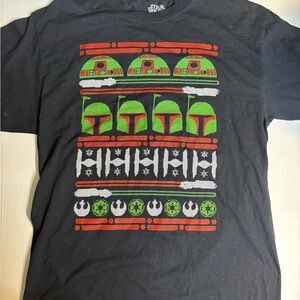 Star Wars Black holiday Christmas large T-Shirt